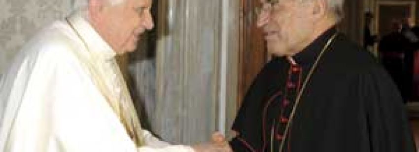 papa Benedicto XVI y cardenal Antonio María Rouco Varela