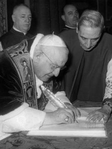 Concilio Vaticano II firma Juan XXIII