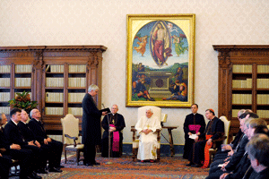 papa Benedicto XVI recibe delegación ecuménica Iglesia Luterana