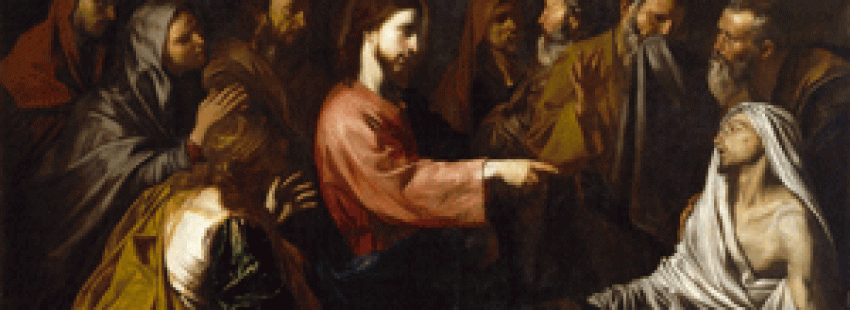 'La resurrección de Lázaro' (José de Ribera, siglo XVII). Museo del Prado.