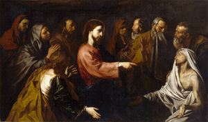 'La resurrección de Lázaro' (José de Ribera, siglo XVII). Museo del Prado.