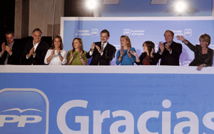 Mariano Rajoy PP celebra victoria elecciones 20N