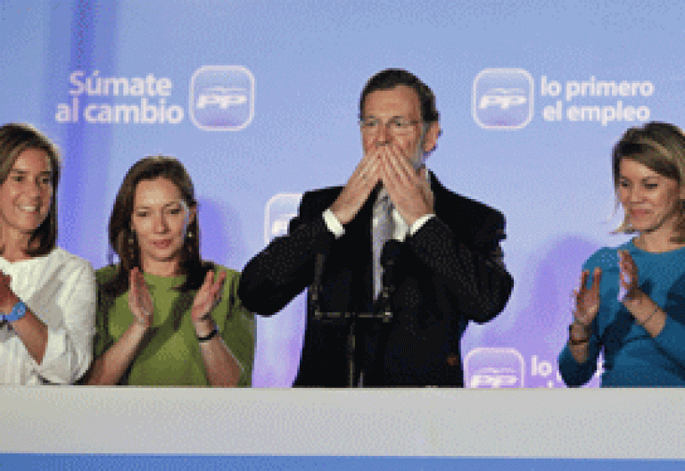 Mariano Rajoy celebra victoria elecciones 20N