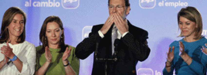 Mariano Rajoy celebra victoria elecciones 20N