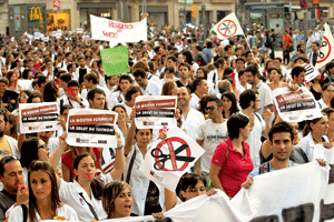 protesta del sector sanitario medicos