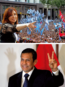 Cristina Fernández, presidenta Argentina - Ollanta Humala, presidente Perú