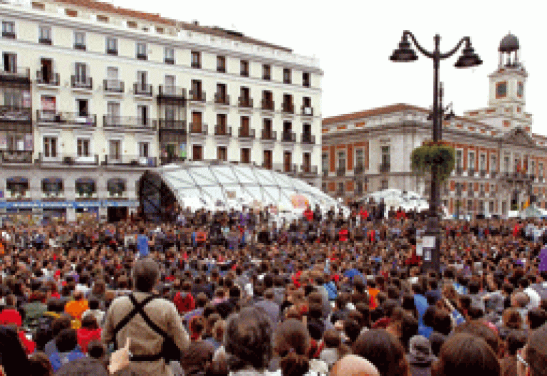 movimiento indignados 15-M Puerta del Sol