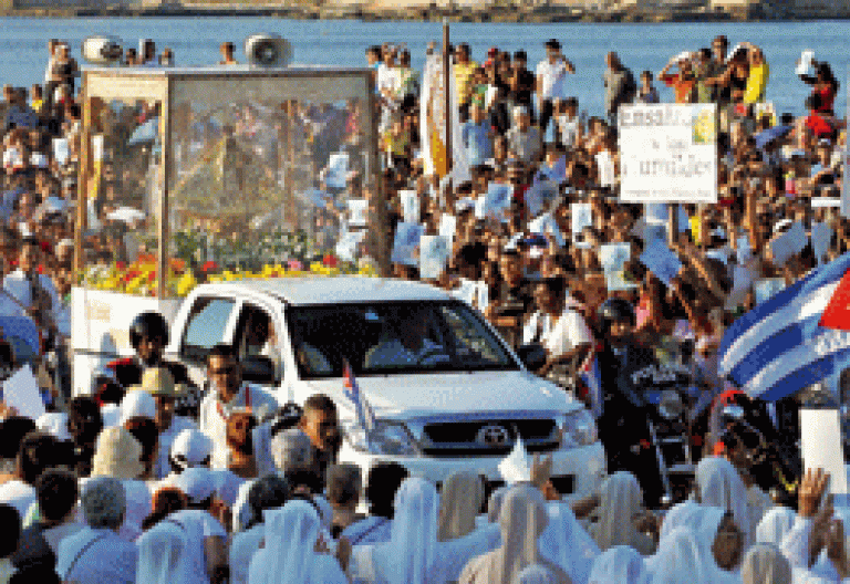 peregrinación de la Virgen del Cobre en Cuba
