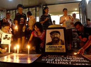 padre Fausto Tentorio asesinado en Filipinas velatorio