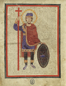 Liber de Iaudibus sanctae crucis arzobispo Maurus Biblioteca Nacional