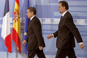 Mariano Rajoy y Nicolás Sarkozy
