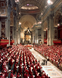 sesión del Concilio Vaticano Ii