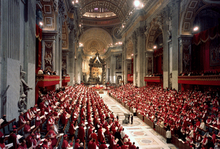 sesión de Concilio Vaticano II