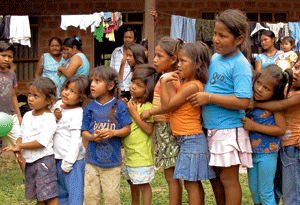 niños en Bolivia