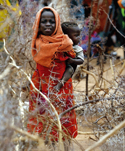 dos niños en Sudán del Sur