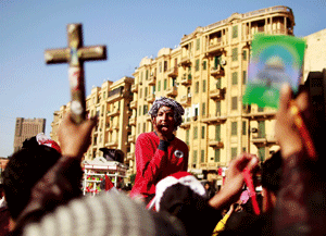 cristianos en Egipto Plaza Tahrir primavera árabe