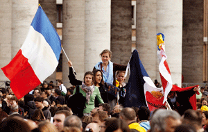 jóvenes franceses en el Vaticano
