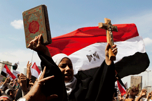 cristianos Egipto Plaza Tahrir primavera árabe