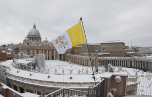 Vaticano con nieve febrero 2012