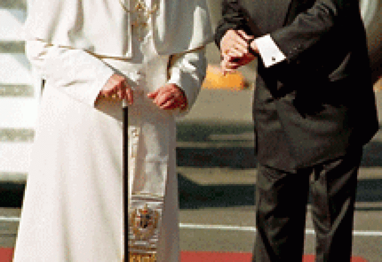 papa Juan Pablo II con Fidel Castro en Cuba 1998