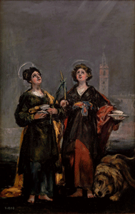 Santa Justa y Santa Rufina, Goya