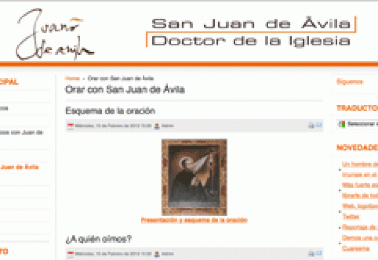 web de la CEE sobre san Juan de Ávila