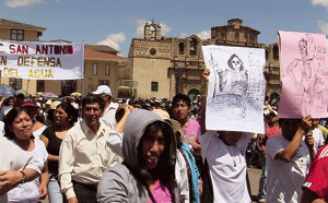 protestas en Perú por el conflicto con el proyecto minero Conga 