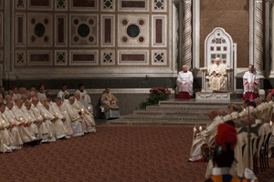 papa Benedicto XVI en la Misa crismal del Jueves Santo 2012