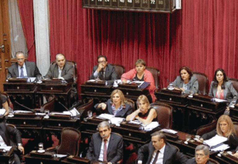 sesión del Senado en Argentina