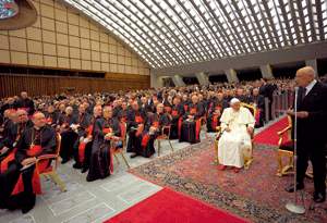 concierto para el Papa ofrecido por el presidente de Italia Giorgio Napolitano