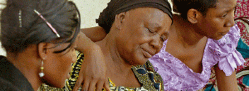 mujeres africanas llorando