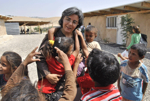 misionera comboniana Alicia Vacas trabaja con los beduinos en el desierto de Jericó