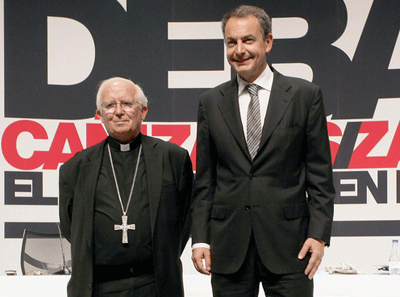 debate cardenal Cañizares y expresidente Rodríguez Zapatero