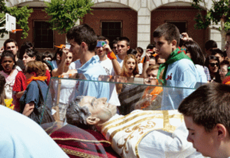 peregrinación de las reliquias de Don Bosco