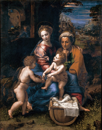 ‘Sagrada Familia con san Juanito’, conocida como ‘La Perla’, de Rafael