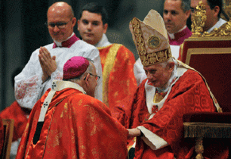 papa Benedicto XVI ceremonia imposición palios a los nuevos arzobispos 2012