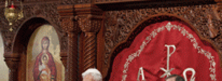 papa Benedicto XVI en Líbano basílica de Harissa