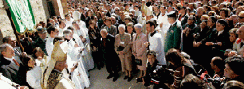 ceremonia de apertura de la conmemoración jubilar lebaniega en abril 2012