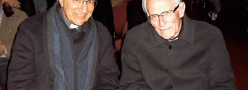 el arzobispo de Montevideo Nicolás Cotugno y el cardenal argentino Estanislao Karlic