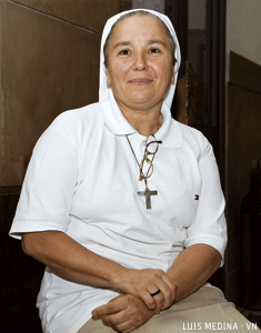 Experdita Pérez misionera comboniana en Egipto