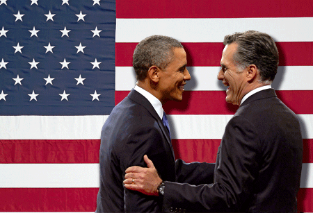 Barack Obama y Mitt Romney candidatos elecciones presidenciales EEUU 2012