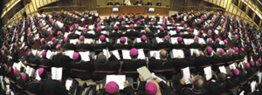 aula sinodal sesión del Sínodo sobre la Nueva Evangelización