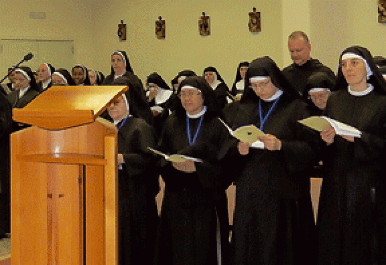 Monjas Agustinas de Vida Contemplativa durante una celebración