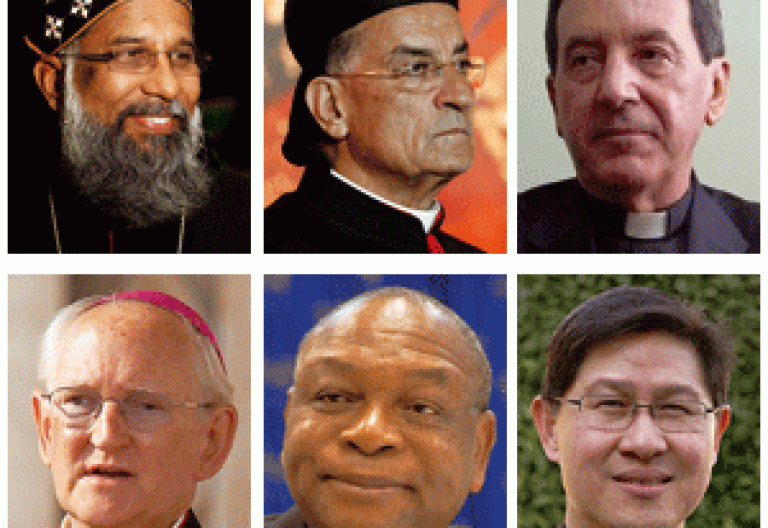 seis nuevos cardenales Baselios, Bechara, Salazar, Harvey, Onaiyekan y Tagle