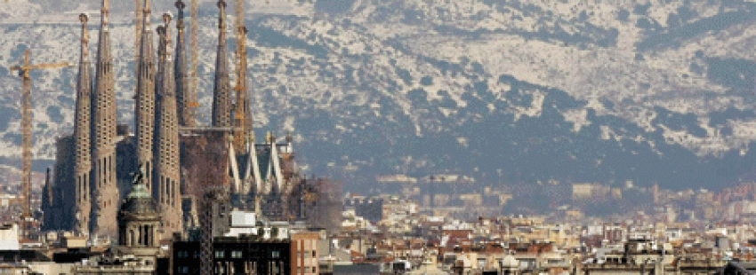 vista de la Sagrada Familia en Barcelona
