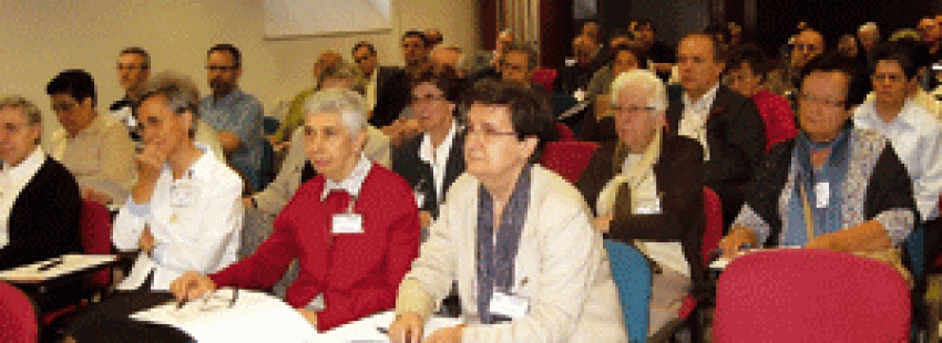 participantes en la 67 Asamblea de la Unión de Religiosos de Catalunya 2012
