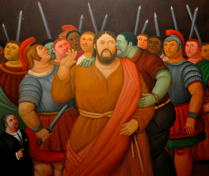 El beso de Judas, pintura de Fernando Botero