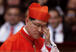 cardenal Luis Antonio Tagle, arzobispo de Manila, noviembre 2012