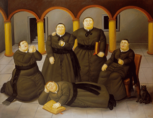 Los seminaristas, pintura de Fernando Botero