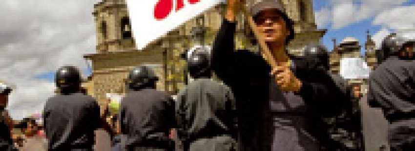 protesta en Perú contra los daños de la minería en el medio ambiente y la población